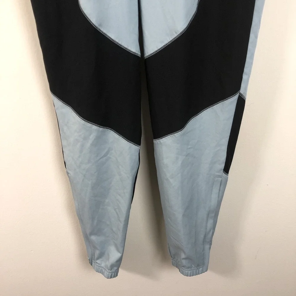 Air Jordan Joggers Track Pant Men's Sz S Light Blue Black Jumpman Ankle Zip Y2K